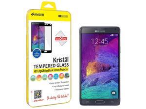 Amzer Kristal Tempered Glass HD Edge2Edge Black Screen Protector for Samsung GALAXY Note 4 SM-N910 Amzer Kristal Tempered Glass HD Edge2Edge Black Screen Protector for Samsung GALAXY Note 4 SM-N910