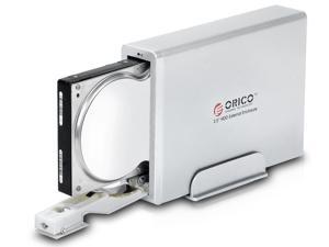 ORICO 7618SUS -SV Tool free USB 2.0 & e - SATA 3.5 " SATA External Hard Drive enclosure