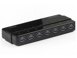 ORICO Compact 7 Ports USB 3.0 HUB with 12V Power Adapter VL812 Controller Transfer Rates Up To 5Gbps for Windoes, Mac OX, Linux and above -Black (H7928-U3-US) ORICO Compact 7 Ports USB 3.0 HUB with 12V Power Adapter VL812 Controller Transfer Rates Up To 5Gbps for Windoes, Mac OX, Linux and above -Black (H7928-U3-US)
