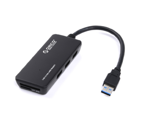 ORICO SuperSpeed 3-Port USB 3.0 Hub with Built-In Micro TF & SD Card Reader to 5Gbps - Black (H3TS-U3) ORICO SuperSpeed 3-Port USB 3.0 Hub with Built-In Micro TF & SD Card Reader to 5Gbps - Black (H3TS-U3)