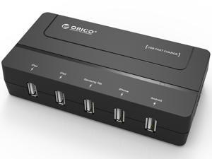 ORICO DCH-5U 30W 5-Port desktop USB Charger for iPhone 6s / 6 / 6 plus, iPad Air 2 / mini 3, Samsung Galaxy S6 / S6 Edge / Note 5, HTC M9, Nexus and More - Black ORICO DCH-5U 30W 5-Port desktop USB Charger for iPhone 6s / 6 / 6 plus, iPad Air 2 / mini 3, Samsung Galaxy S6 / S6 Edge / Note 5, HTC M9, Nexus and More - Black