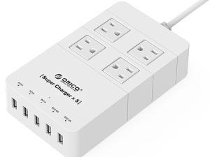 Orico HPC-4A5U-US-WH White Surge Protectors Orico HPC-4A5U-US-WH White Surge Protectors
