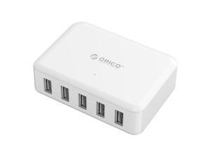 ORICO DCAP-5S 40W 5 Port High Speed Desktop USB Charger for iPhone 6s / 6 / 6 plus, iPad Air 2 / mini 3, Samsung Galaxy S6 Edge / Note 5, HTC M9, Nexus and More - White ORICO DCAP-5S 40W 5 Port High Speed Desktop USB Charger for iPhone 6s / 6 / 6 plus, iPad Air 2 / mini 3, Samsung Galaxy S6 Edge / Note 5, HTC M9, Nexus and More - White