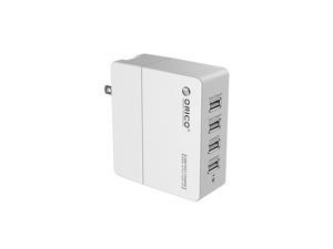 ORICO DCX-4U 34W 6.8A 4-Port Portable Travel Wall USB Charger with Foldable Plug for iPhone 6s / 6 / 6 plus, iPad Air 2 / mini 3, Samsung Galaxy S6 Edge / Note 5, HTC M9, Nexus and More - White ORICO DCX-4U 34W 6.8A 4-Port Portable Travel Wall USB Charger with Foldable Plug for iPhone 6s / 6 / 6 plus, iPad Air 2 / mini 3, Samsung Galaxy S6 Edge / Note 5, HTC M9, Nexus and More - White