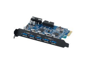 ORICO Monster USB3.0 PCI - Express Card with 5 Rear USB3.0 Ports and 1x Internal USB3.0 20-PIN Connector Controller Adapter Card ( PVU3-502I) ORICO Monster USB3.0 PCI - Express Card with 5 Rear USB3.0 Ports and 1x Internal USB3.0 20-PIN Connector Controller Adapter Card ( PVU3-502I)