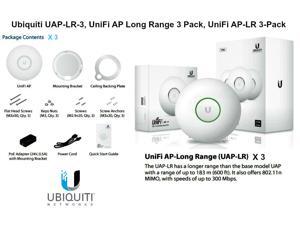 Ubiquiti UAP-LR-3, UniFi AP Long Range 3 Pack, UniFi AP-LR 3-Pack PoE 300 Mbps Ubiquiti UAP-LR-3, UniFi AP Long Range 3 Pack, UniFi AP-LR 3-Pack PoE 300 Mbps