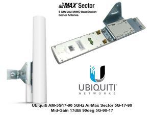 Ubiquiti AM-5G17-90 5GHz AirMax Sector Antenna 5G-17-90 17dBi 90deg 2x2 MIMO Ubiquiti AM-5G17-90 5GHz AirMax Sector Antenna 5G-17-90 17dBi 90deg 2x2 MIMO