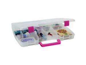 Creative Options Pro Latch Connectable Satchel 14.75"X2"X11"-5-22 Movable Compartments; Clear/Magenta Creative Options Pro Latch Connectable Satchel 14.75"X2"X11"-5-22 Movable Compartments; Clear/Magenta