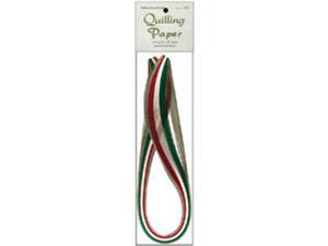 Quilling Paper .125" 105/Pkg-Holiday (5 Colors) Quilling Paper .125" 105/Pkg-Holiday (5 Colors)
