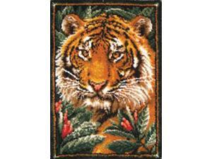 Latch Hook Kit 27"X40"-Jungle Tiger Latch Hook Kit 27"X40"-Jungle Tiger