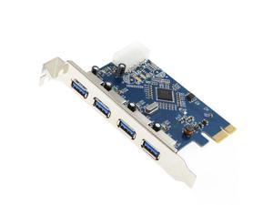 4Port Superspeed USB 3.0 PCI-E Expansion Card with 4pin IDE Power Connector