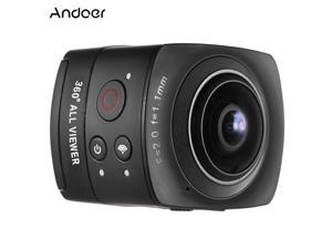 Andoer Panorama 360° VR Video Camera Full HD 1440P 1080P 30FPS 8MP Sports Action IP Camera 220° Fisheye Wide-angle Lens Dome Wifi Support Gyroscope Virtual Reality System Split-screen Up-down Flip Di Andoer Panorama 360° VR Video Camera Full HD 1440P 1080P 30FPS 8MP Sports Action IP Camera 220° Fisheye Wide-angle Lens Dome Wifi Support Gyroscope Virtual Reality System Split-screen Up-down Flip Di