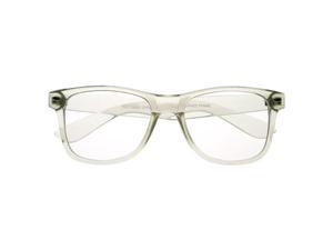 clear framed wayfarers