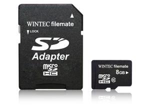Wintec FileMate 8GB Micro SDHC Professional Class 10 Memory Card Full HD with SD Adapter. Model 3FMUSD8GBC10-R Wintec FileMate 8GB Micro SDHC Professional Class 10 Memory Card Full HD with SD Adapter. Model 3FMUSD8GBC10-R