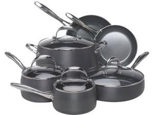 EarthPan 10-pc. Nonstick EarthPan Hard Anodized Cookware Set EarthPan 10-pc. Nonstick EarthPan Hard Anodized Cookware Set