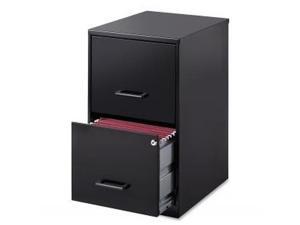 Steel File Cabinet 2-Drawer 14-1/4"x18"x24-1/2" Black Steel File Cabinet 2-Drawer 14-1/4"x18"x24-1/2" Black