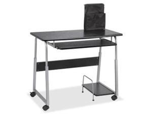 Lorell 84847 Mobile Computer Desk Rectangle - 41.50" x 20.50" x 35.5" - Fiberboard, Metal - Black, Silver Lorell 84847 Mobile Computer Desk Rectangle - 41.50" x 20.50" x 35.5" - Fiberboard, Metal - Black, Silver