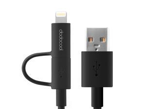 dodocool Apple Certified 2-in-1 Lightning 8pin+Micro USB ChargeSync ...