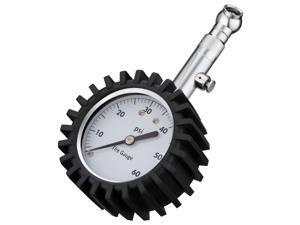 Heavy Duty Tire Pressure Gauge with Integrated Bleed Valve 60PSI Great Dial Tire Pressure Gauge for Cars, Bikes, ATVs, A Lint Bag Included Heavy Duty Tire Pressure Gauge with Integrated Bleed Valve 60PSI Great Dial Tire Pressure Gauge for Cars, Bikes, ATVs, A Lint Bag Included