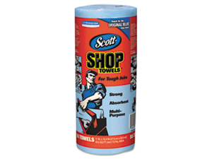 Kimberly-Clark - Shop Towels, 10-2/5"x11", 55 Towels/RL, Blue, Sold as 1 Roll, KIM 75147 Kimberly-Clark - Shop Towels, 10-2/5"x11", 55 Towels/RL, Blue, Sold as 1 Roll, KIM 75147