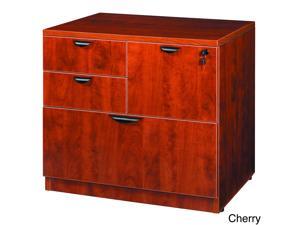 Boss N114 Combo Lateral File, 31" Width x 22" Depth x 29" Height - 4 x Box, File Drawer(s) - Cherry, Laminate Boss N114 Combo Lateral File, 31" Width x 22" Depth x 29" Height - 4 x Box, File Drawer(s) - Cherry, Laminate