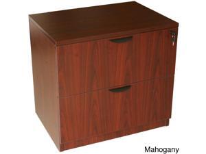 Boss Two-drawer Cherry or Mahogany Finished Lateral File Boss Two-drawer Cherry or Mahogany Finished Lateral File