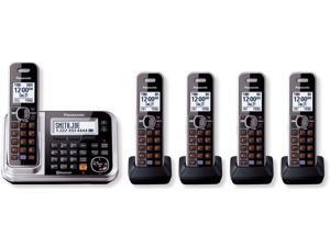 Panasonic KX-TG7875S 1.9 GHz DECT 6.0 Link to Cell Via Bluetooth Cordless Phone with Integrated Answering Machine and 5 Handsets Panasonic KX-TG7875S 1.9 GHz DECT 6.0 Link to Cell Via Bluetooth Cordless Phone with Integrated Answering Machine and 5 Handsets
