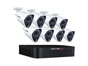 Night Owl THD301-88P-B 8 Channel 3MP Extreme Hd Video Security DVR & Wired Infrared Cameras with 1 TB HDD, White Night Owl THD301-88P-B 8 Channel 3MP Extreme Hd Video Security DVR & Wired Infrared Cameras with 1 TB HDD, White