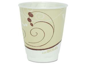 Hot Cups, Symphony Design, 8 oz., Beige, 1000/Carton Hot Cups, Symphony Design, 8 oz., Beige, 1000/Carton