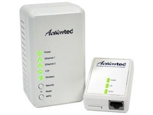 Actiontec PWR51WK01 AV500 Powerline +Wireless N300 Network Extender kit Actiontec PWR51WK01 AV500 Powerline +Wireless N300 Network Extender kit