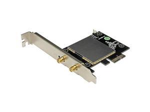StarTech.com AC600 Wireless-AC Network Adapter - 802.11ac, PCI Express - Dual Band 2.4 GHz and 5 GHz Wireless Network Card StarTech.com AC600 Wireless-AC Network Adapter - 802.11ac, PCI Express - Dual Band 2.4 GHz and 5 GHz Wireless Network Card