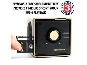 Rechargeable Bluetooth Wood Style Speaker w/ NFC Technology & Removable Battery Rechargeable Bluetooth Wood Style Speaker w/ NFC Technology & Removable Battery