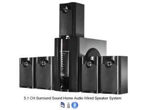 800 Watt 5.1 Home Audio PC Computer Speaker System w/ USB SD Bluetooth 800 Watt 5.1 Home Audio PC Computer Speaker System w/ USB SD Bluetooth