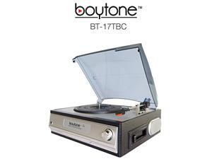 Boytone BT-17TBC Turntable 3 Speed Stereo Belt drive cassette Built in Speakers Boytone BT-17TBC Turntable 3 Speed Stereo Belt drive cassette Built in Speakers