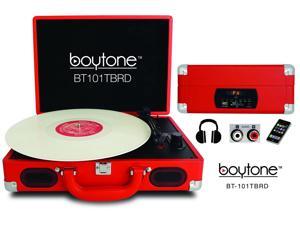 Boytone BT-101TNRD Mobile Suitcase Turntable, Red Boytone BT-101TNRD Mobile Suitcase Turntable, Red