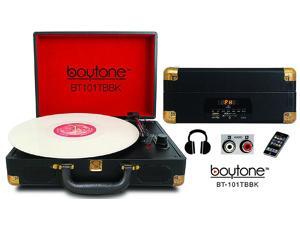 Boytone BT-101TBBK Mobile Suitcase Turntable, Black Boytone BT-101TBBK Mobile Suitcase Turntable, Black