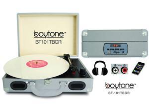 Boytone BT-101TBGR Mobile Suitcase Turntable, Green Boytone BT-101TBGR Mobile Suitcase Turntable, Green