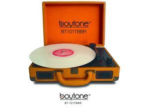 Boytone BT-101TBBR Mobile Suitcase Turntable, Brown Boytone BT-101TBBR Mobile Suitcase Turntable, Brown