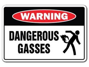 DANGEROUS GASES Warning Sign gag 