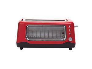 Dash Clearview Toaster - Color Red Dash Clearview Toaster - Color Red