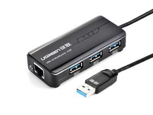 Ugreen 20265 3 Ports USB 3.0 Hub with USB 3.0 Gigabit 10/100/1000Mbps Ethernet Network for Windows Surface Pro,IdeaPaD, MacBook Air, MacBook Retina and more Ugreen 20265 3 Ports USB 3.0 Hub with USB 3.0 Gigabit 10/100/1000Mbps Ethernet Network for Windows Surface Pro,IdeaPaD, MacBook Air, MacBook Retina and more