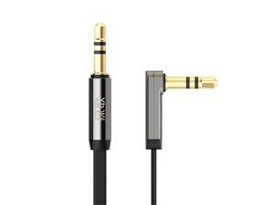 UGREEN 10596 1.5ft 0.5M Flat Ultra Slim 3.5mm Auxiliary Audio Cable 90 Degree Right Angle Black for iPhone, iPad or Smartphones, tablets, Media Players UGREEN 10596 1.5ft 0.5M Flat Ultra Slim 3.5mm Auxiliary Audio Cable 90 Degree Right Angle Black for iPhone, iPad or Smartphones, tablets, Media Players