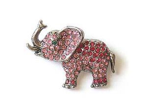 ... pink elephant brooch pin platinum plated swarovski crystal pink