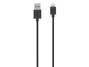 BELKIN MOBILE F8J023BT3M-BLK 3M BLK 2.4A LTG SYNC/CABL BELKIN MOBILE F8J023BT3M-BLK 3M BLK 2.4A LTG SYNC/CABL