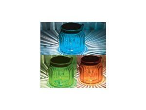 SMART SOLAR 3902MRM3 3pk Glass Jar Solar Accents SMART SOLAR 3902MRM3 3pk Glass Jar Solar Accents