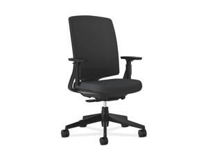 HON Lota Series Mesh Mid-Back Work Chair Black Fabric Black Base HON2281VA10T HON Lota Series Mesh Mid-Back Work Chair Black Fabric Black Base HON2281VA10T