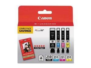 Canon Usa Pgi-251 And Cli-251 4 Color Combo Pack Canon Usa Pgi-251 And Cli-251 4 Color Combo Pack