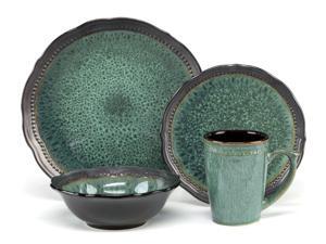 Cuisinart Jenna Dinnerware Set, Green Cuisinart Jenna Dinnerware Set, Green
