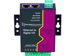 Brainboxes Ethernet to Digital + RS232 + Switch Brainboxes Ethernet to Digital + RS232 + Switch
