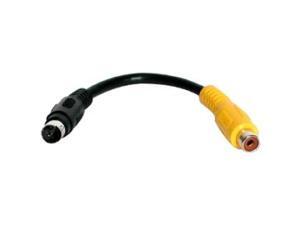 6 Inch S-Video Male to Composite Female Adapter Cable 6 Inch S-Video Male to Composite Female Adapter Cable